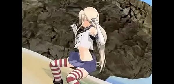  Shimakaze Hentai MMD Naked